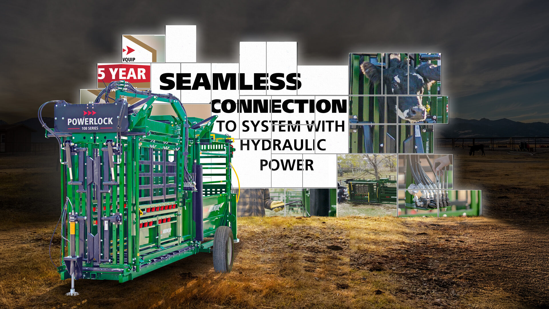 Powerlock 108 Series Portable Hydraulic Chute For Cattle & Alley Hero