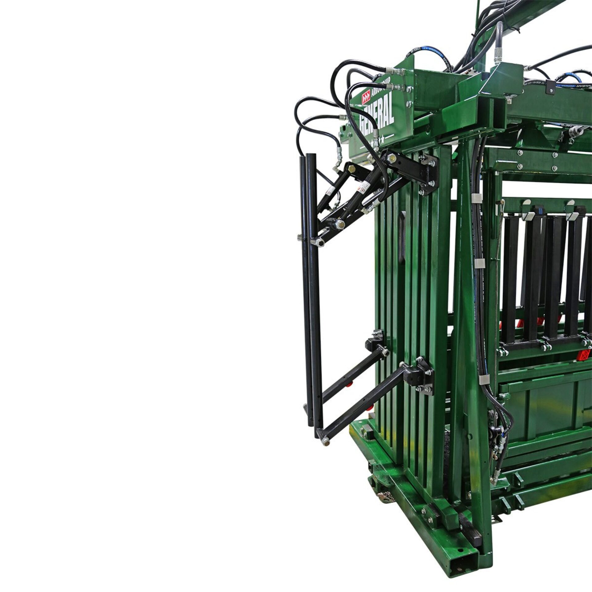 Hydraulic neck extenders on the General Hydraulic Chute