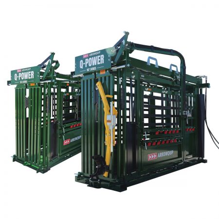 Q-Power 107 and 104 Series hydraulic cattle chutes