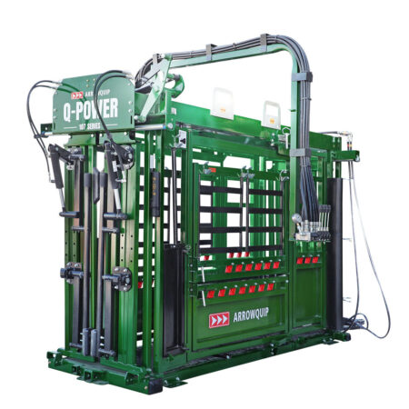Side profile of Q-Power 107 Series hydraulic cattle chute