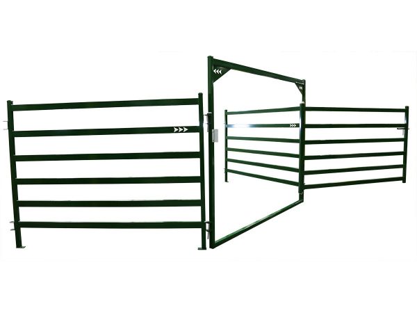 Bow Gate Opened for Cattle to Enter