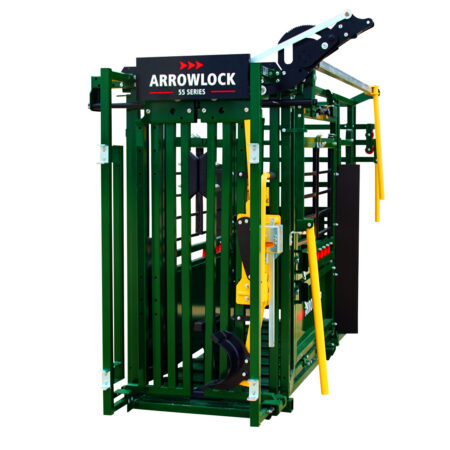 Arrowlock 55 manual squeeze chute with palpation cage