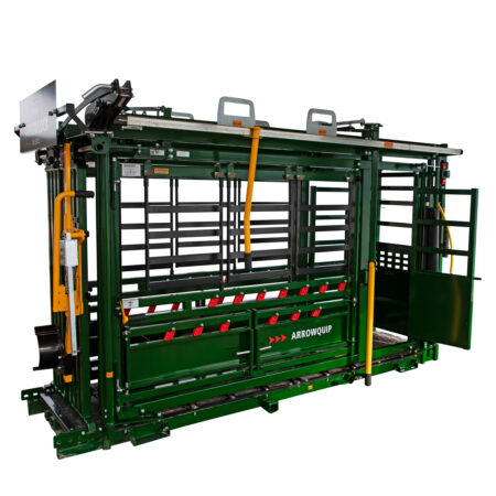 Arrowlock 88 Squeeze chute with palpation cage open