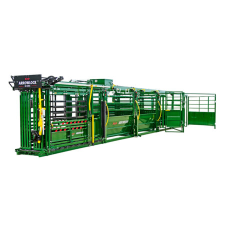 Arrowlock 88 portable chute alley and tub in stationary position