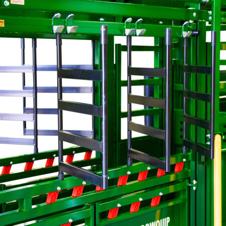 Arrowlock 88 portable chute and alley top side access doors open