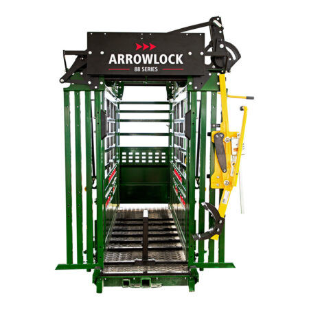 Arrowock 88 squeeze chute with head gate open