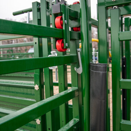 Close up of the nylon rollers