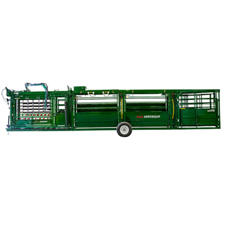 Full side view of the Powerlock 108 portable chute alley and tub
