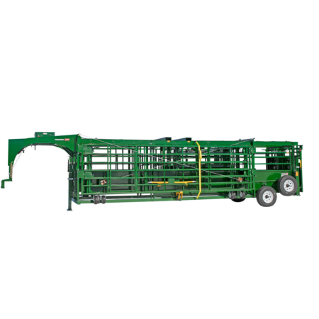 Heeler Portable Corral Transport Ready to be Hitched to a Vehicle