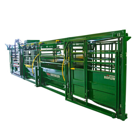 Off side view of the Powerlock 108 portable chuet alley and collapsible tub