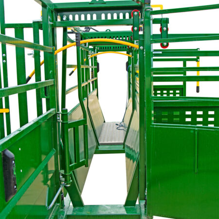 View of the double alleys from the tub on the Portable tub and alley