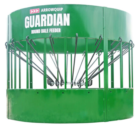 Round bale feeder cow model