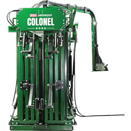 Front of the Colonel Feedlot Heavy-Duty Cattle Chute