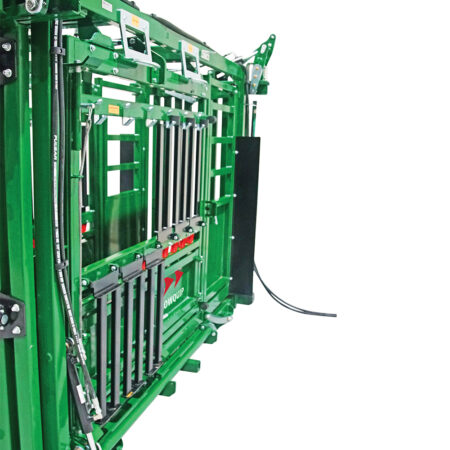 Drop Down Access Gates on The Major Hydraulic Squeeze Chute