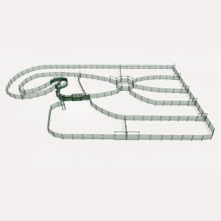 3D Drawing of extra large cattle corral system design