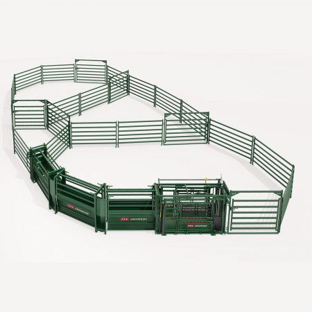 3D Drawing of AQ55 Small Cattle Corral