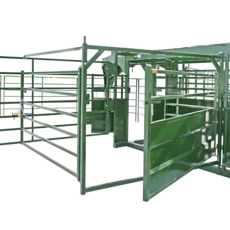 Heeler Portable Corral fold-out Bud Box with door slightly open