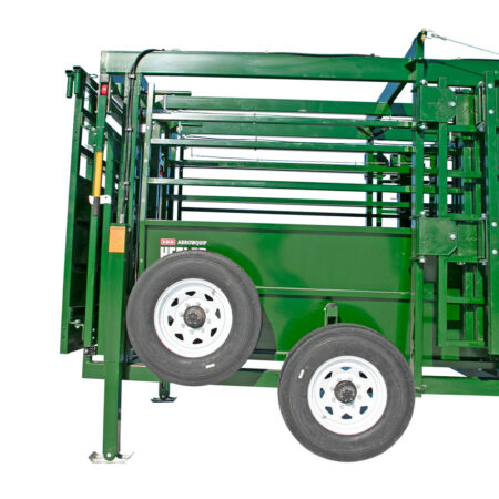 Heeler Portable Corral double wheels and tire storage