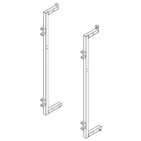 CAD Drawing of Lug Posts for Cattle Chute