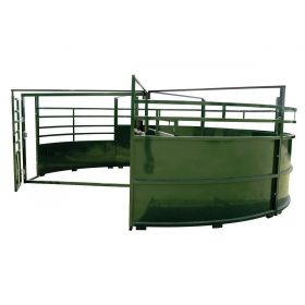 BudFlow Cattle Tub entrance with open gate
